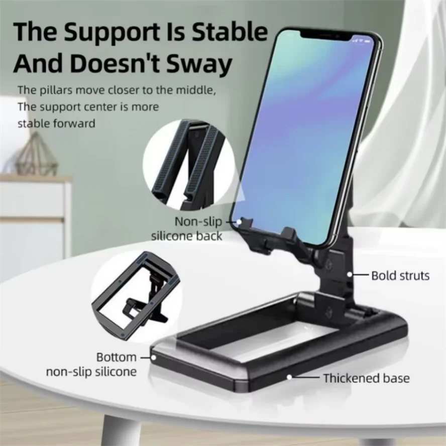 

Desk Mobile Phone Holder Stand For IPhone IPad Xiaomi Huawei Adjustable Desktop Tablet Holder Universal Table Cell Phone Stand