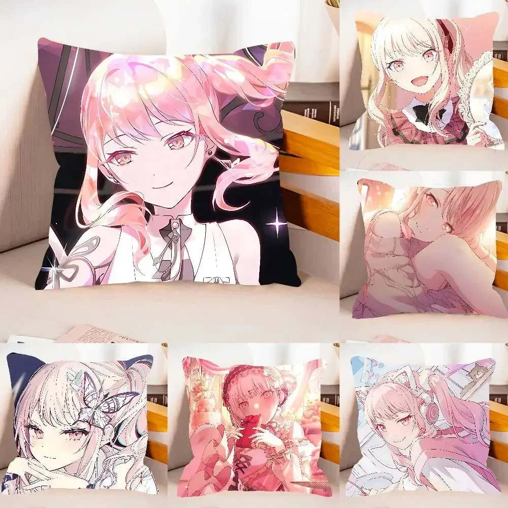 A-Akiyama M-Mizuki Case Plush Fabric Soft Pillowcase Double Sided Print Cushion Cover Household Gifts