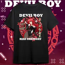 Bunny Girl Rias Gremory Anime T Shirt Graphics Tee For Anime Lover All Size Cotton