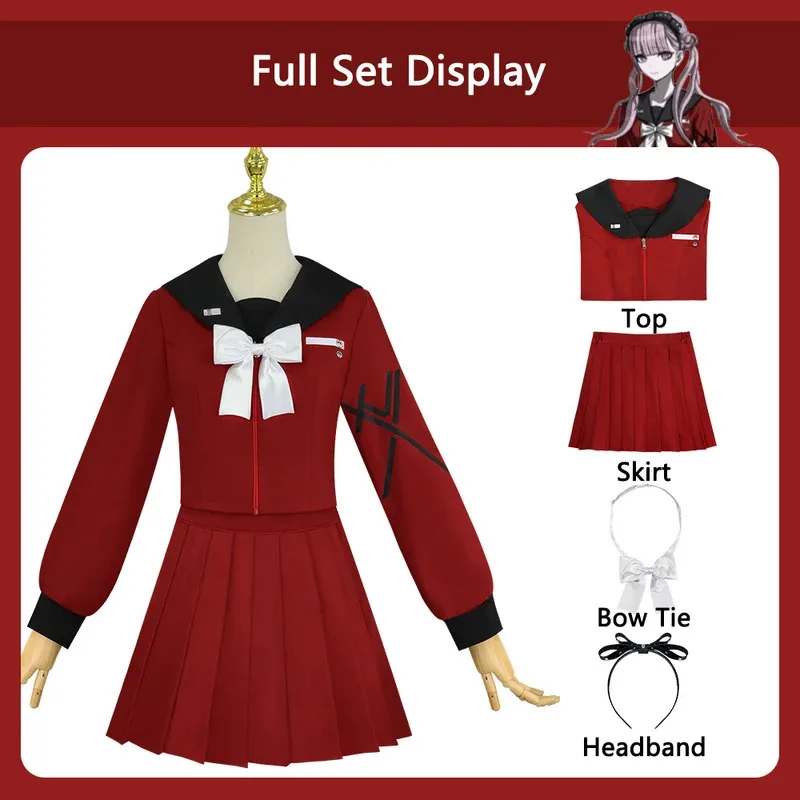 Tsukumo Kako Cosplay Costumes Game The Hundred Line Role Play Uniform Halloween Carnival Party Dressing For Women eo]5
