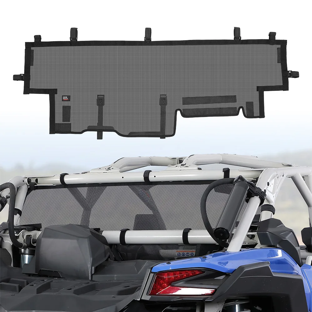 Rear Mesh Window Net For Can-am Maverick X3 Max R RR 4x4 XDS XRC XRS DS RS Turbo DPS 900 HO Back Soft Windshield UV Protect