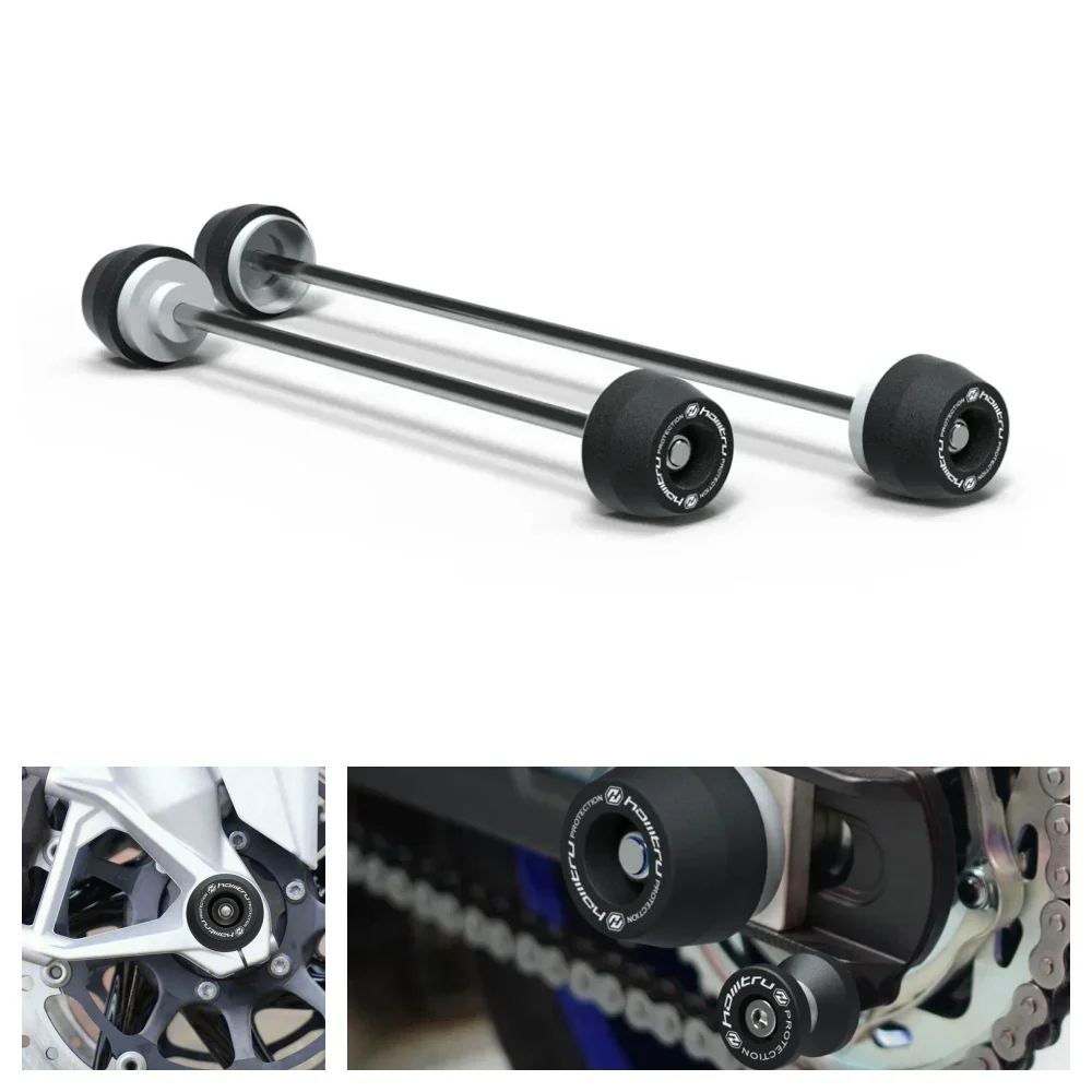 

For Yamaha YZF-R1 2015-2025 YZF-R1M 2015-2025 Front Rear Axle Fork Crash Slider Motorcycle Wheel Hub Anti-Collision Block