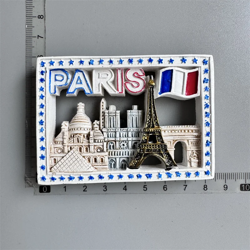 Paris Frankreich Tourist Souvenir Kühlschrankmagnete Eiffelturm Französische magnetische Aufkleber Annecy Dekoration auf dem Kühlschrank Reisegeschenke – Detail 22
