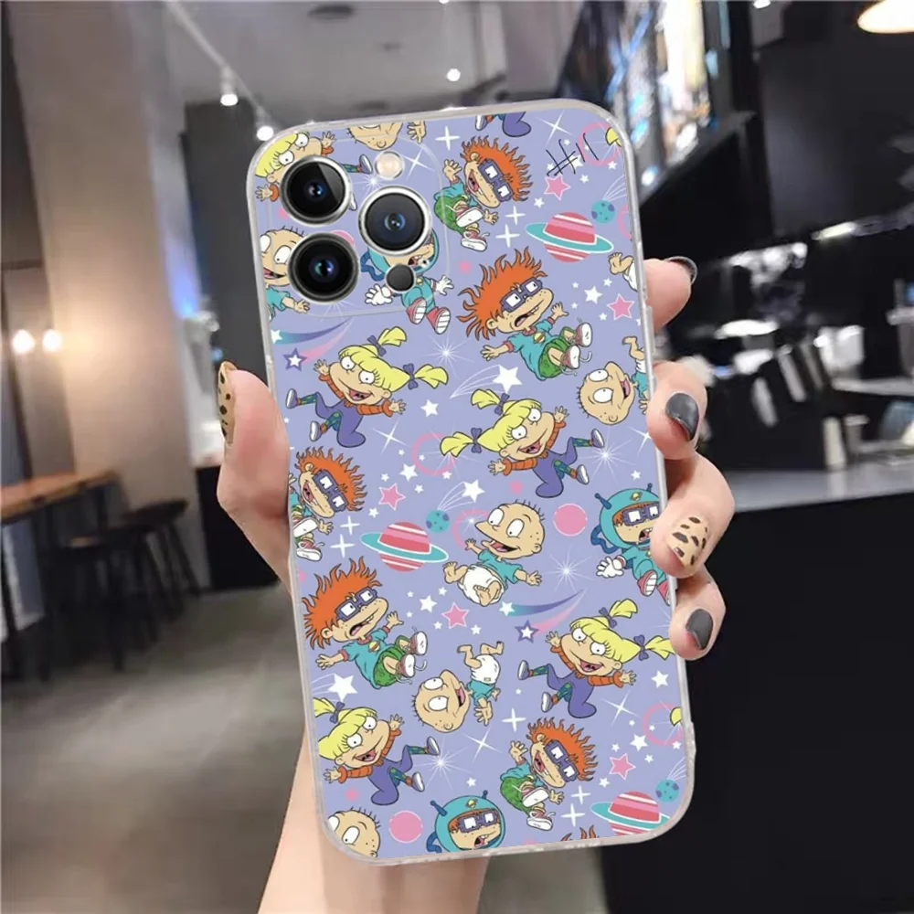 Cartoon Funny R-Rugrats Phone Case Silicone Soft For Iphone 16 15 14 13 12 11 Pro Mini XS MAX Plus X Cover