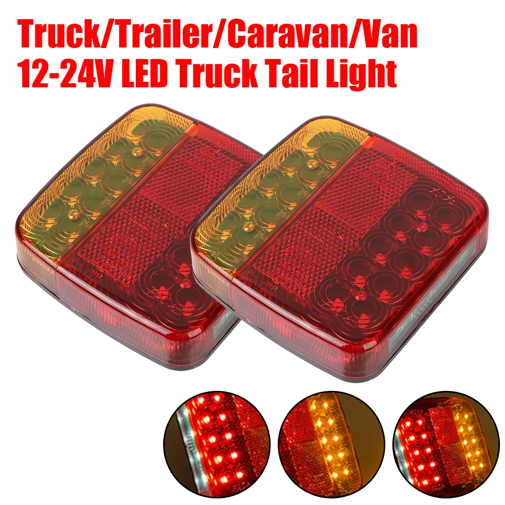 

Trailer Rear Taillight Signal Warning Brake Lamp For Caravan RV Camper Lorry Truck Truck Tail Light Magnetic Wireless LED