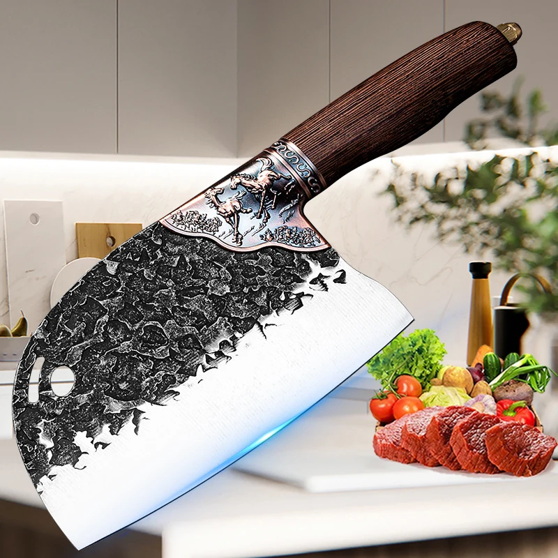 Professional Chef Knife Stainless Steel Cooking Knife Professional Multi-functional Kitchen Knife Bone Chopper Slicing Knife