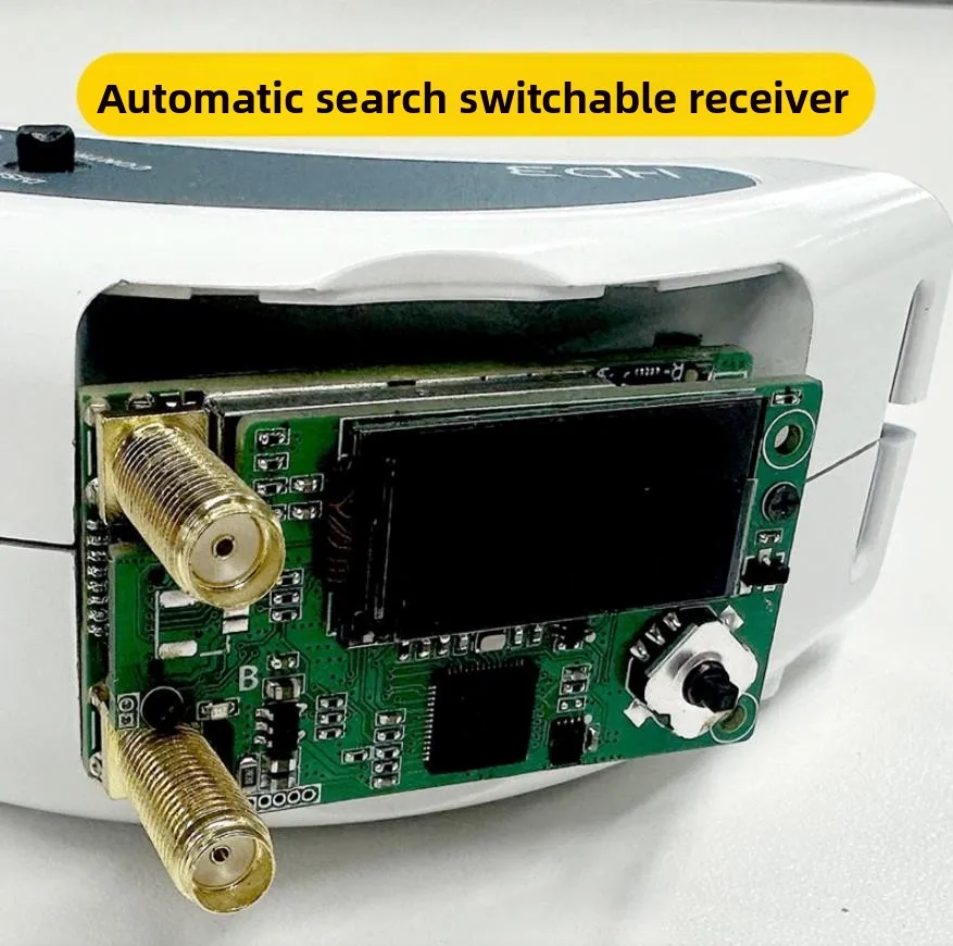 

1.2/1.3GHz 9CH FPV VRX Module High-sensitivity Analog Dual Antenna Video Receiving Module Compatible With DJI Goggles V1 V2