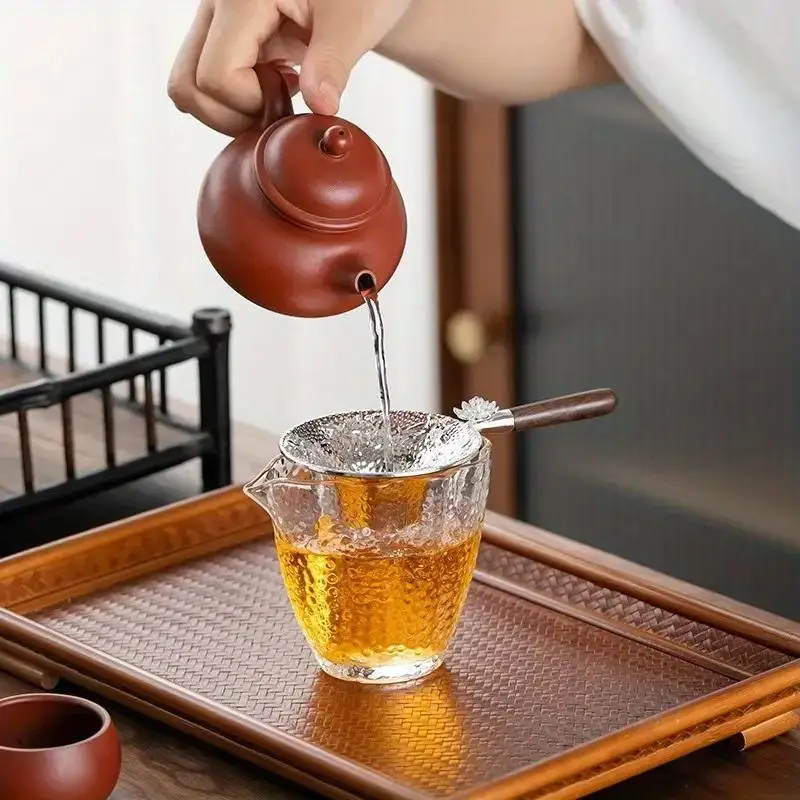 Hammer Patterned Fish Tea Strainer Tea Accessories Metal Tea Filter Mesh Alloy Separator Kitchen Accessories