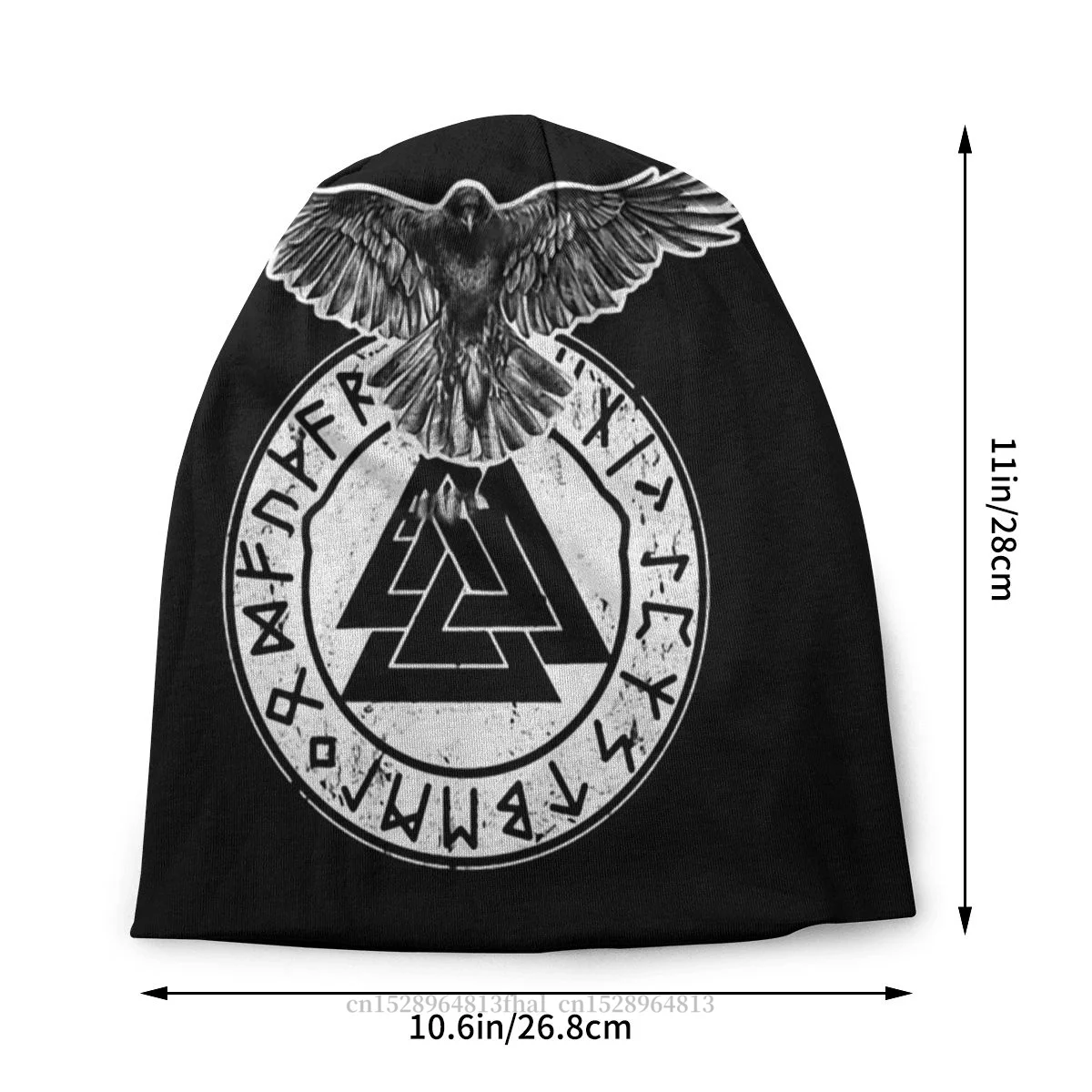 Norse Mythology Freyr Loki Yggdrasil Skullies Beanies Caps Ravens Odin Valknut Symbol Runes Hat Bonnet Hats Unisex Ski Cap