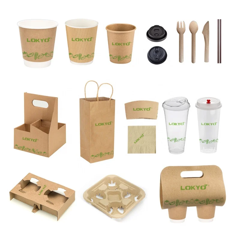 custom.LOKYO High Quality Cardboard 12 oz Hot Disposable Paper Yogurt Cup Custom Printed Single Wall 7oz Paper Cups