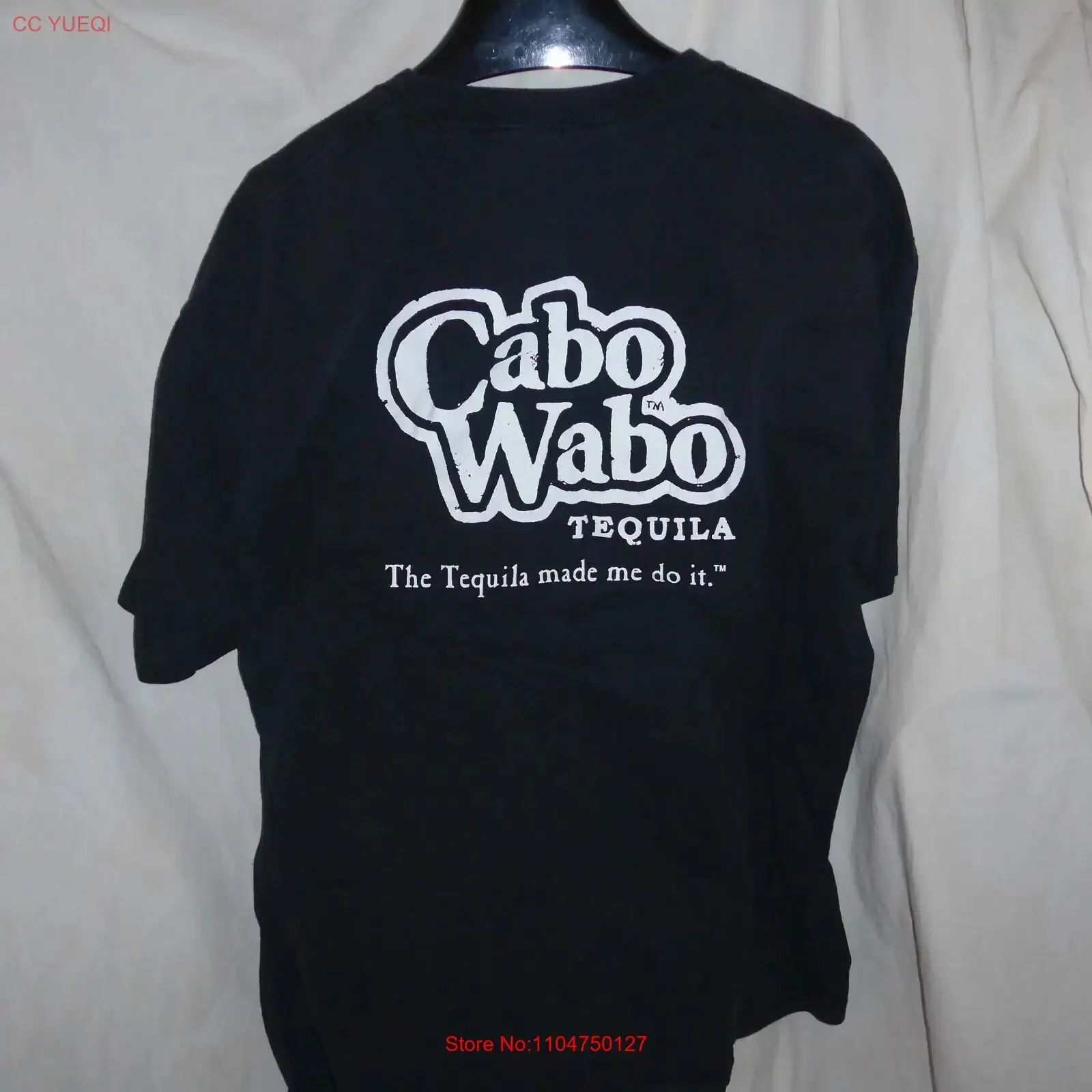 Camiseta vintage Sammy Hagar Cabo Wabo de mediados de los años 2000, The Tequila Made Me Do It, talla XL, estilo vintage lavado, gráfico versátil