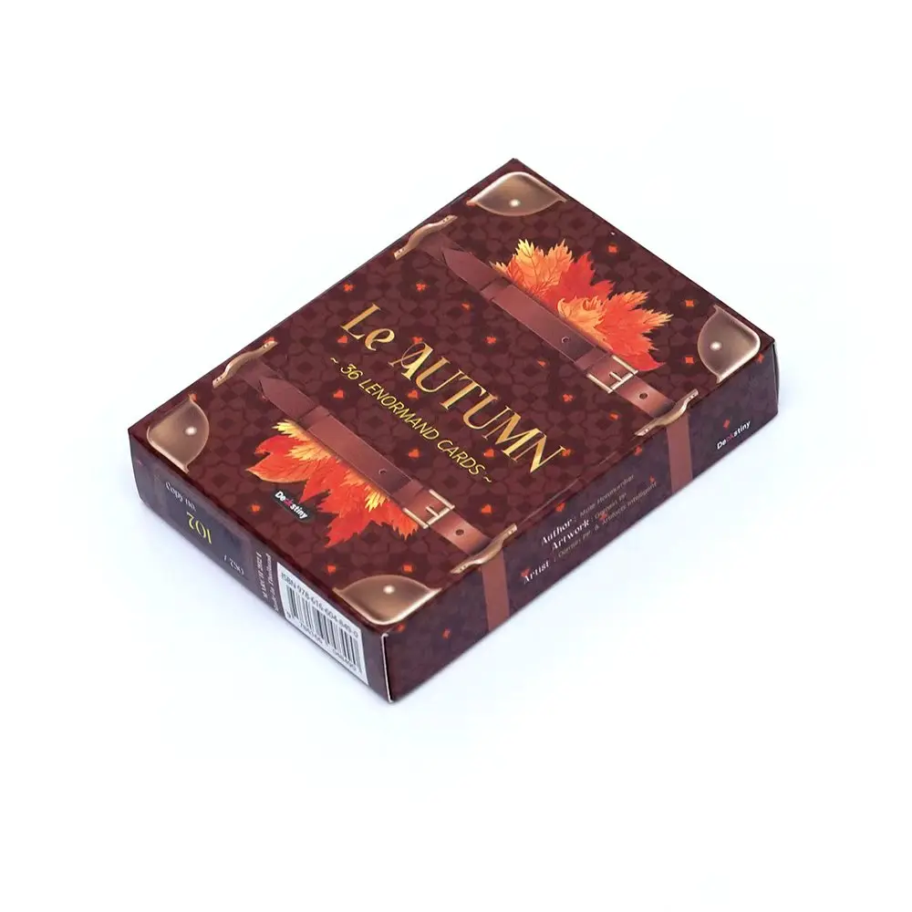 لينورماند التارو سطح السفينة لو مجموعة الخريف للعرافة وقول الطالع أوراكل سطح السفينة مجلس لعبة ببطاقات ورقية التارو #5