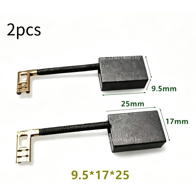 Suitable for 9.5x17x25mm Carbon Brushes For 395 Airless Sprayer Treadmill Motor Replacement Spare Parts