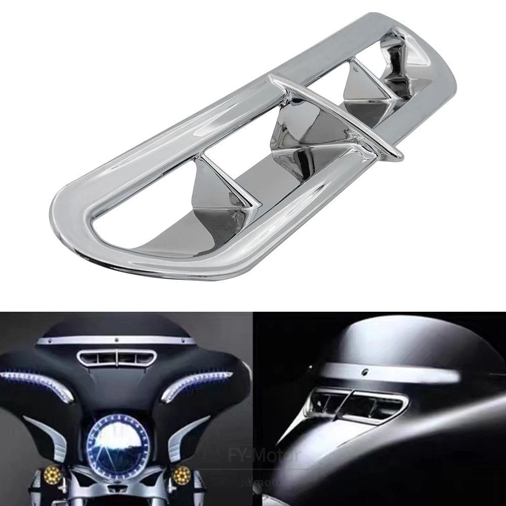 Motorcycle Fairing Vent Outer Front Accent Motocross For Harley Touring&Trike 14-21 Outer Electra Street Glide Trike Glide Ultra