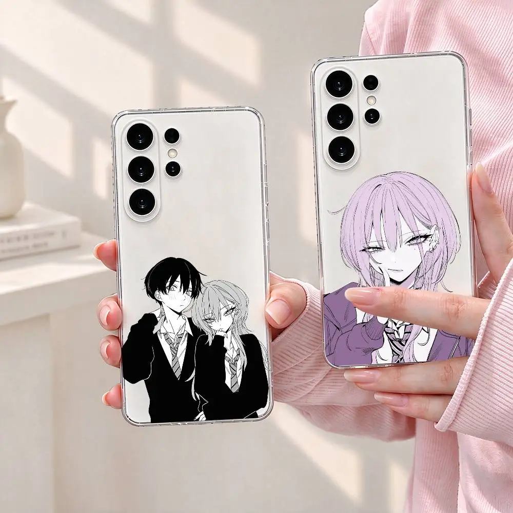 Haimiya senpai wa Kowakute Kawaii gift Phone Case Transparent Silicone Soft For Samsung S25,S24,S21,S22,S23,S30,Ultra,Plus,Fe