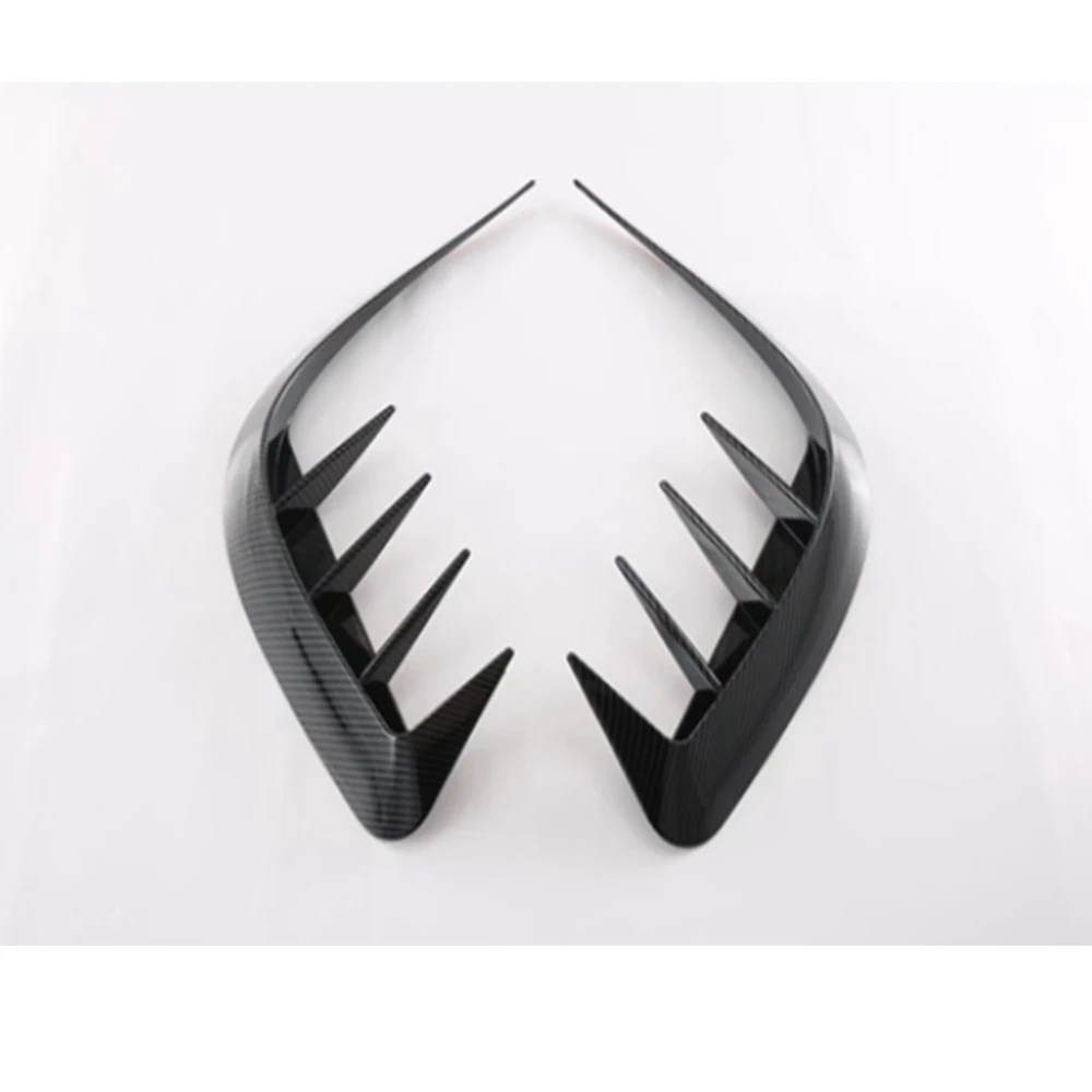 For Toyota HARRIER 2022 Venza 2020 Car Front Side Fender Decoration Trim Styling Exterior ABS Auto Moldings 2pcs