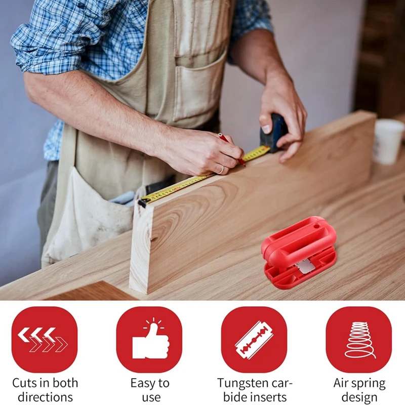 MYHOME Edge Banding Trimmer, Hand Planer Edge Quad Trimmer, Laminate Veneer Edge Trimmer, PVC Plywood Melamine