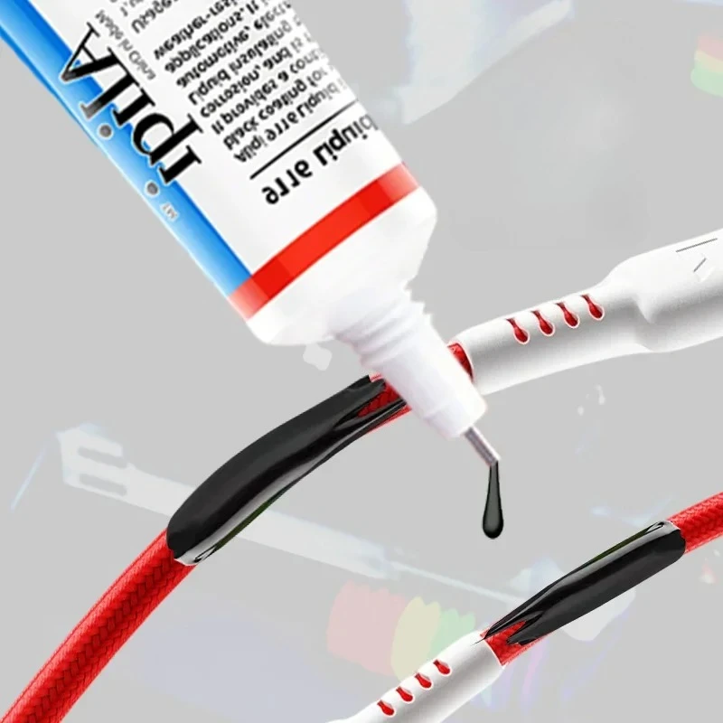 Ruban électrique liquide étanche, câble isolant en caoutchouc, colle pour manteau, adhésifs isolants, scellant, colle pour ligne de fixation domestique