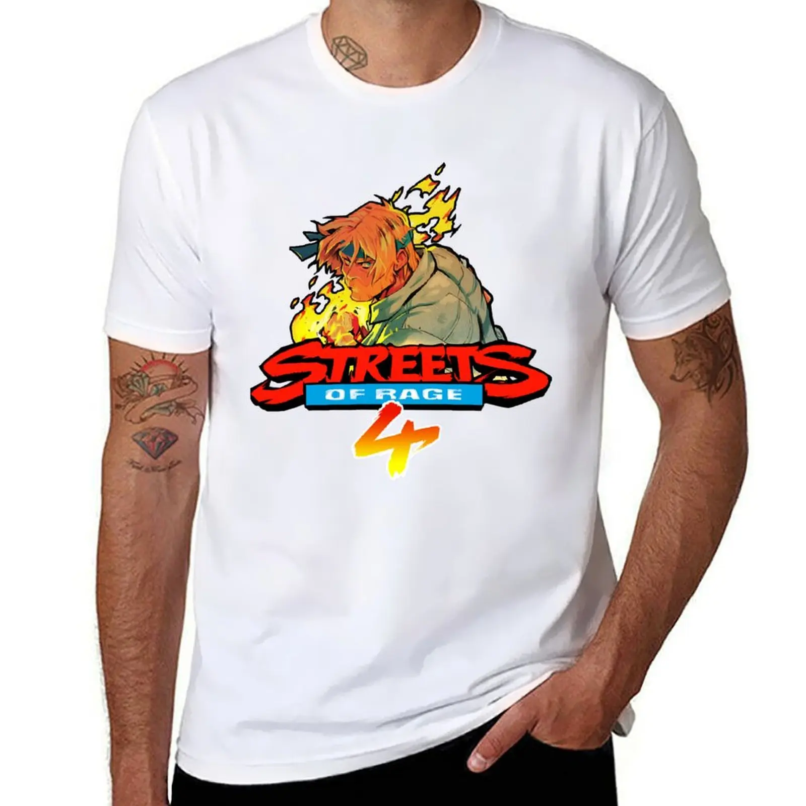 

Streets of Rage 4 Logo with Axel Essential T-Shirt man tshirt t shirt personalised T-Shirt