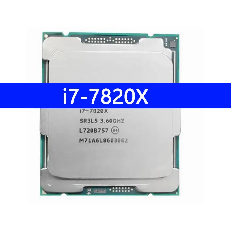 

i7-7820X CPU 14 nm 8 Cores 16 Threads 3.6GHz 11MB 140W Processor LGA2066 For Desktop X299 Motherboard i7-7820X Processor