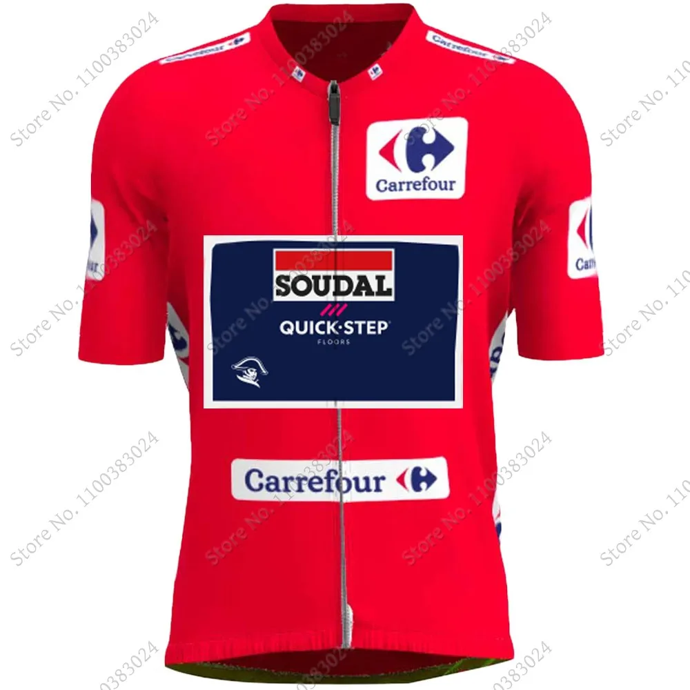 2024 Soudal Quick Step Team Spain Tour Cycling Jersey Set Short Clothing Road Bike Shirts Suit Bicycle Bib Shorts MTB Wear Ropa