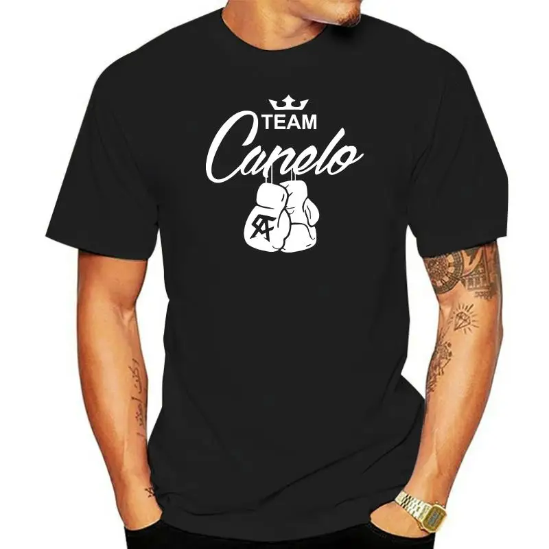 Freedomtees Team Canelo Alvarez Boxing Gloves White Logo Unisex T-Shirt