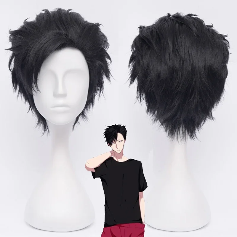 

Haikyuu!! 30cm Tetsurou Kuroo Tetsuro Short Black Styled Synthetic Hair Cosplay Wig Heat Resistance Costume Wigs