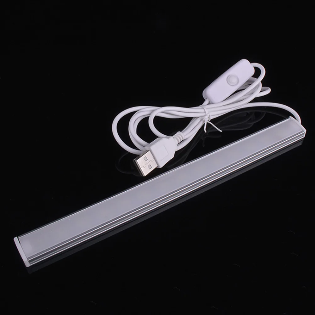 شريط ضوئي LED لاصق مغناطيسي مزدوج ، 5 فولت ، USB ، سيارة ، ورشة عمل ، شريط صلب ، فائق السطوع ، خزانة ، سطح مكتب ، تعتيم ، قراءة ، منزل