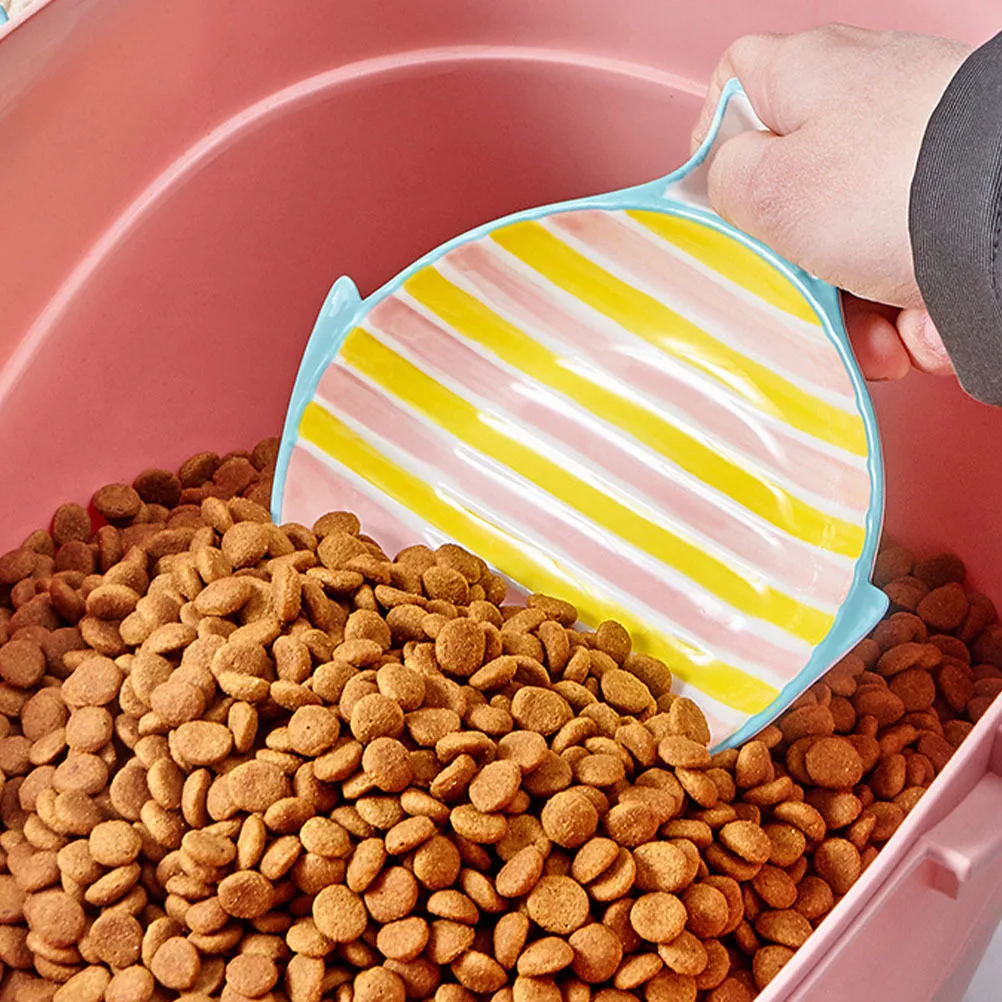 

Cat Water Bowl Household Pet Bowl Fish Shape Cat Bowl Multi-function Kitten Bowl Pet Supply