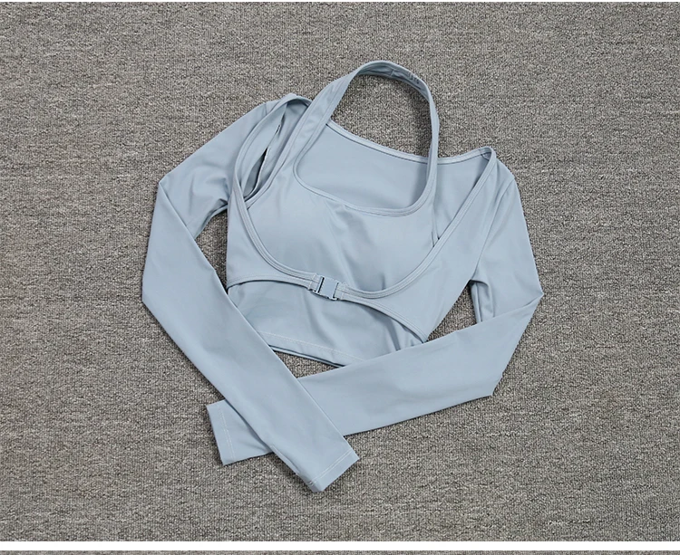 Hängenden Hals Yoga Anzug Abnehmen Sport Workout Frauen Sexy Outdoor Tennis Tops Unterwäsche – Detail 4