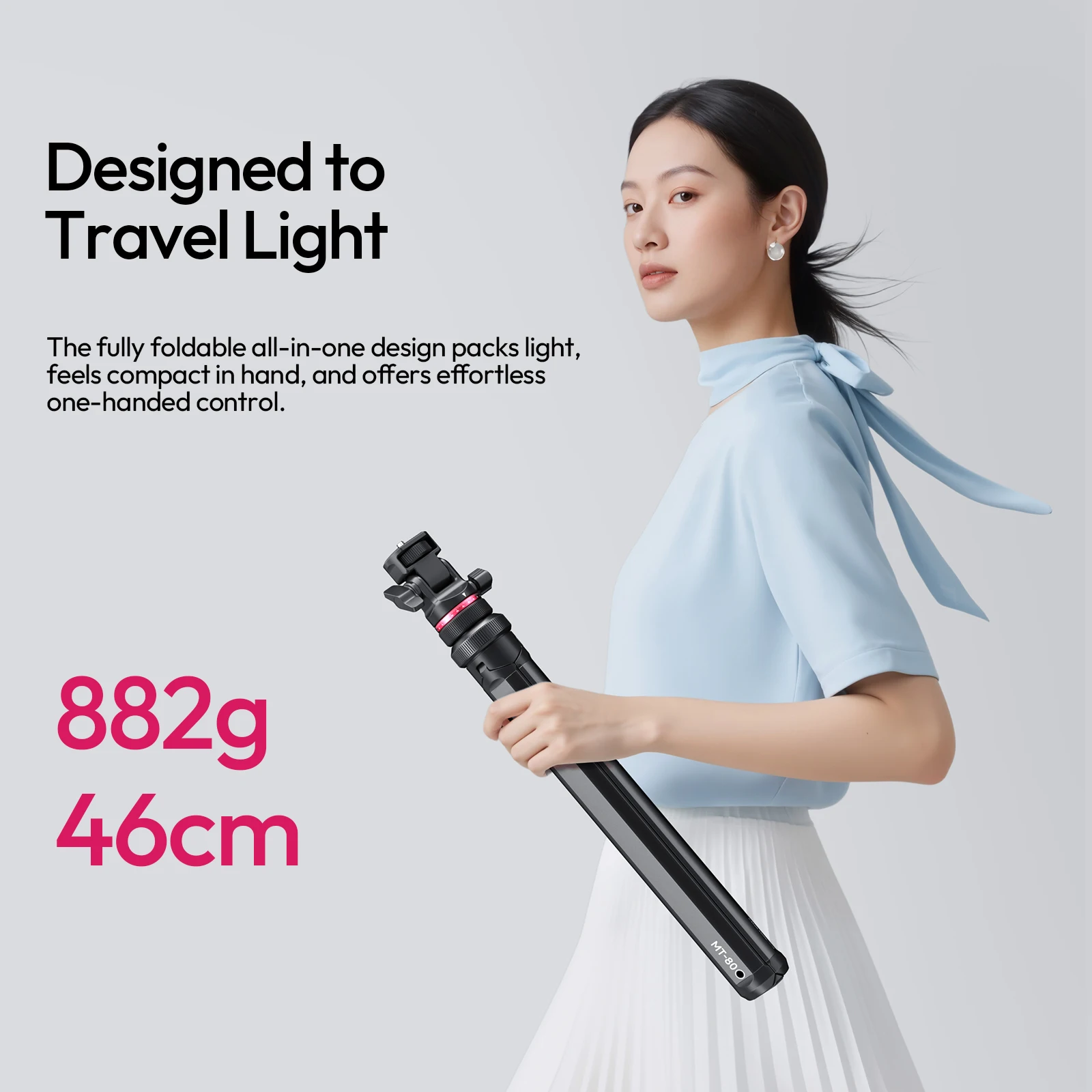 Ulanzi MT-80 штатив с автоматическим открытием, 2 м для туристических камер, видеосветильники, подставка для фотосъемки, студийные съемки, кемпинг, прямая трансляция, видеоблог