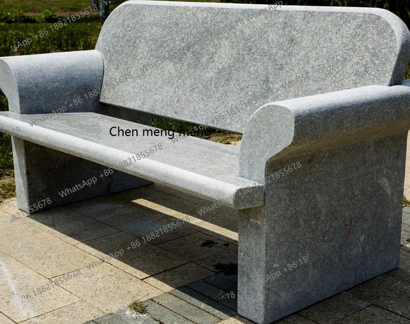

Wheel stone chair stone bench outdoor garden marble park stone bench courtyard