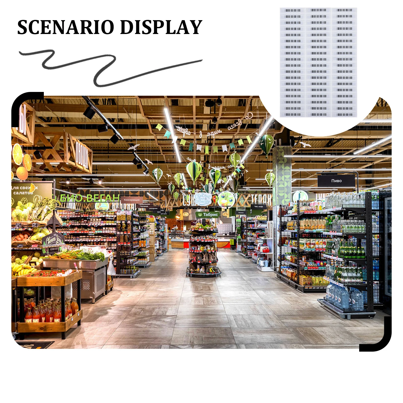 108 Stück akustomagnetische Anti-Diebstahl-Waren-Etiketten, zuverlässige Supermarkt-Kosmetik, Sicherheitsetiketten, Kosmetik-Anti-Diebstahl-Etiketten aus Kunststoff