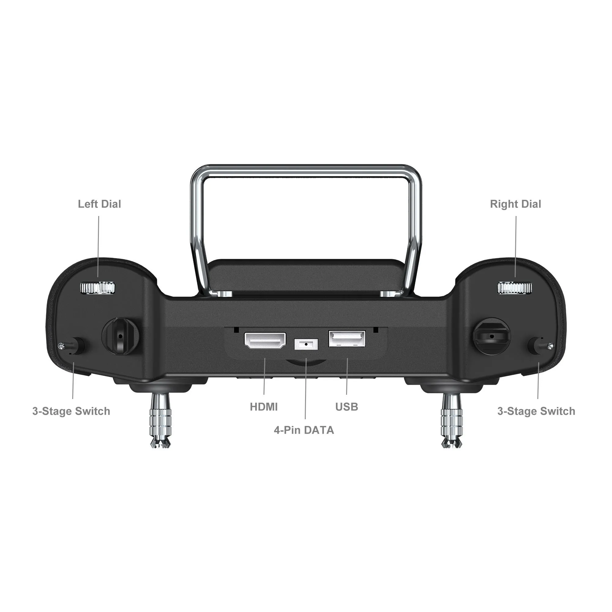 SIYI MK15 Mini HD Handheld Radio System Transmitter Remote Control 5.5-Inch 1080p 60fps 180ms FPV 15KM