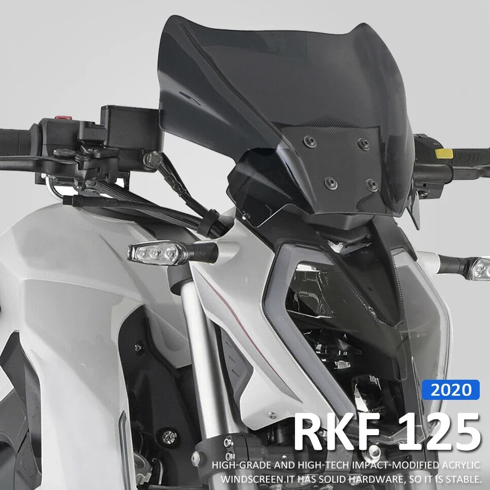 New Motorcycle Parts Windshield Windscreen Wind Shield Deflectore For KEEWAY RKF 125 RKF125 2018 2019 2020