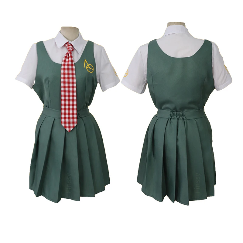 Disfraces de Anime Danganronpa Koizumi Mahiru, disfraz de Cosplay, uniforme de estudiante de secundaria, calcetines con peluca roja