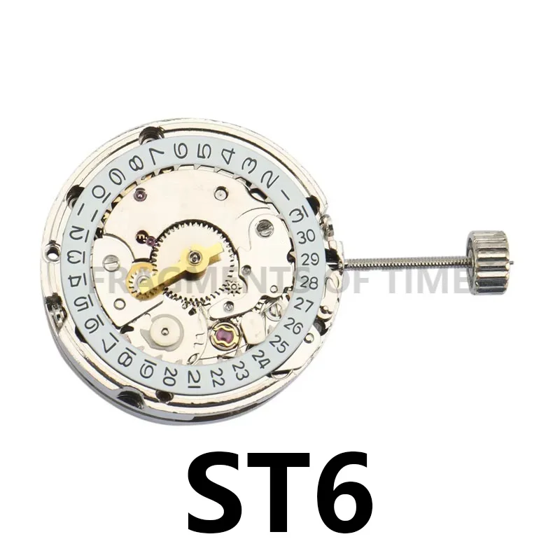 Mechanical Watch Movement Watch Accessories ST6 Ladies Three-Needle Single-Calendar Automatic Movement  Replacement Parts