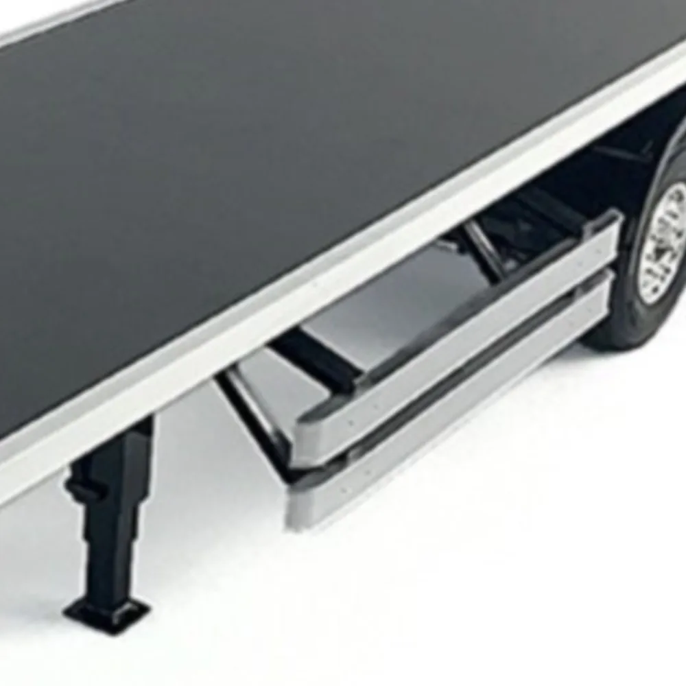 بيع الولايات المتحدة لهيكل توكان RC شبه مقطورة مسطحة لشاحنة جرار طامية موديل 1/14 ذاتية الصنع #1