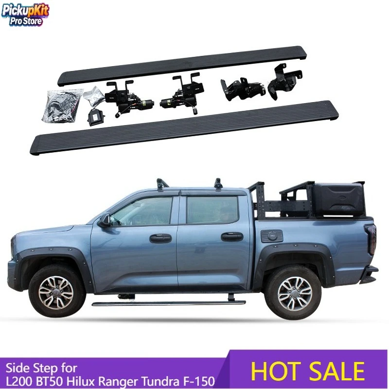 

Heavy-Duty Electric Side Steps for L200 BT50 Hilux Ranger Tundra F-150
