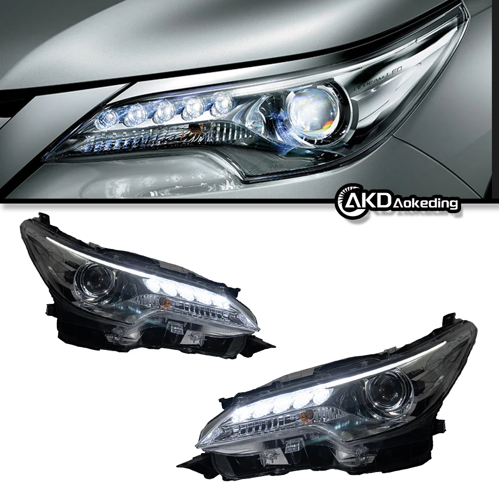 Auto Parts For Toyota Fortuner Headlights 2016-2020 latest Styling LED Daytime Lights Dual Projector Car Accesorios Modified