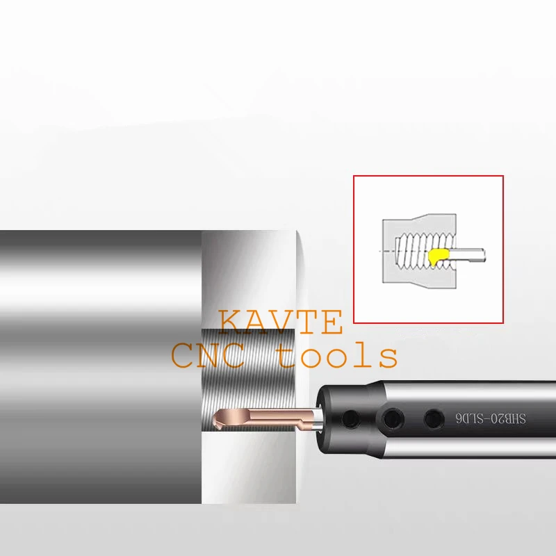 MIR MIL foro piccolo utensile per alesatura filettatura MIR3 MIR4 MIR5 MIR6 MIR8 A60 L55 L15 L22 L32 diametro ridotto filettatura in metallo duro strumento barra di alesatura