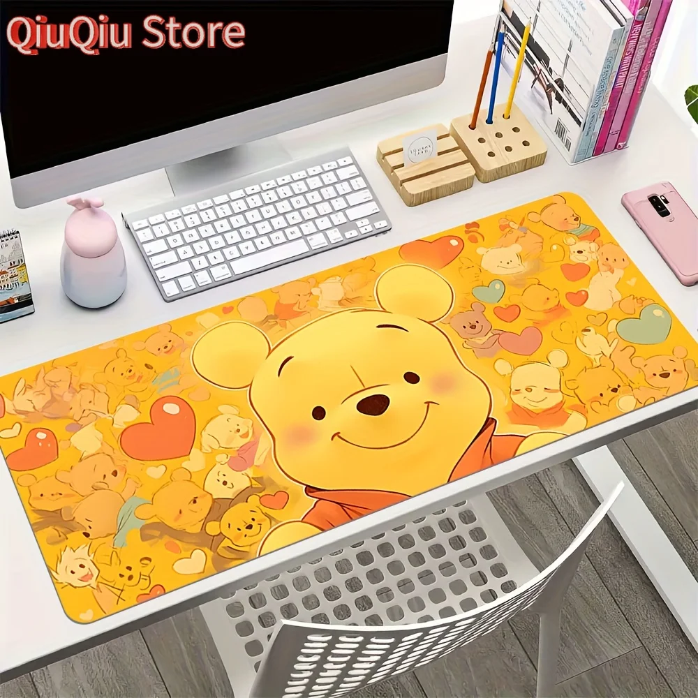 

Winnie the Pooh Mouse Pad with Piglet & Tigger - -Slip Rubber Base, Soft Surface, Vibrant Honey Pot Design for Home Office & Gam