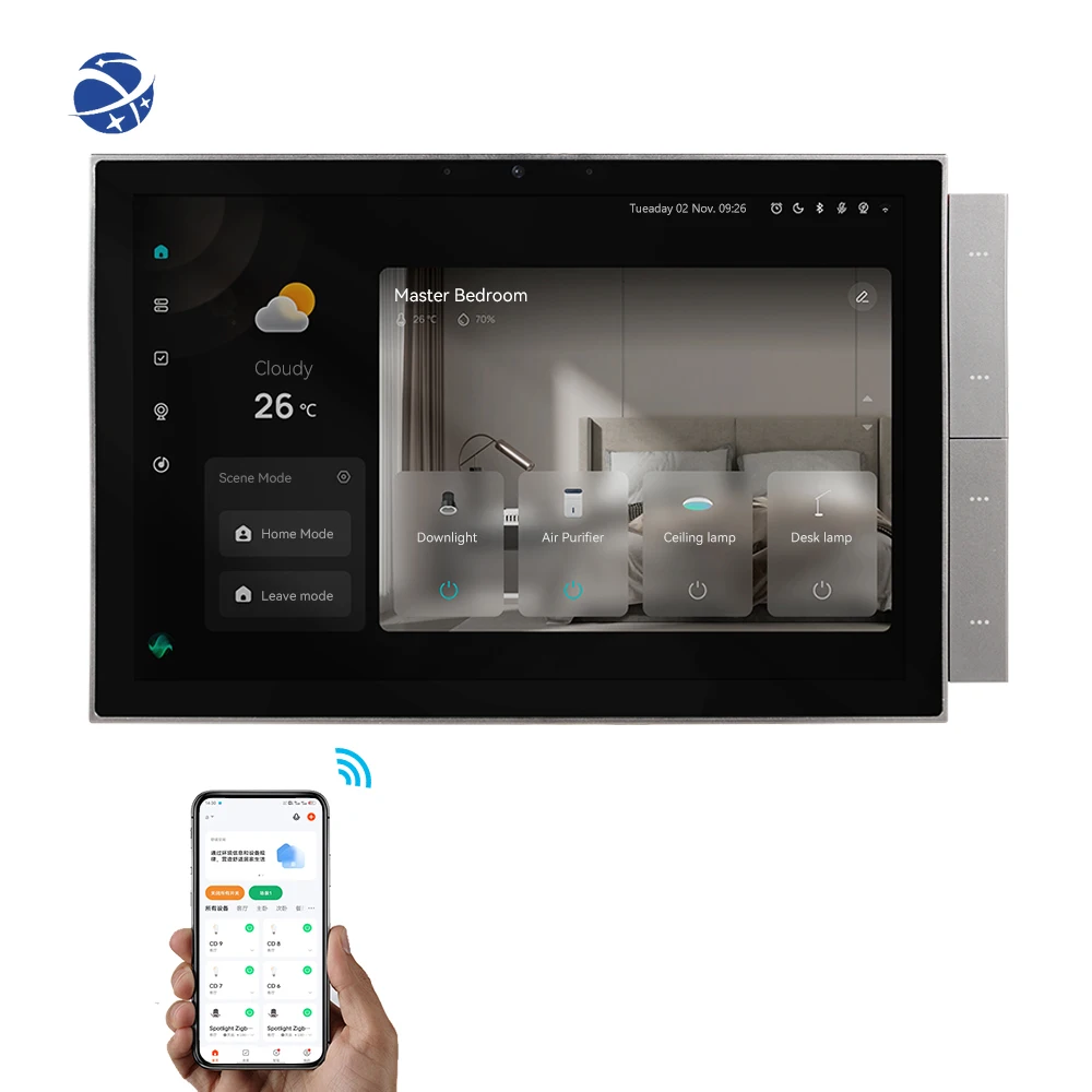 

10.1" Multi-functional Wifi Tuya New LCD Smart Home Gateway LCD Touch Screen Built-in Camera Two Way Communication Other Pad