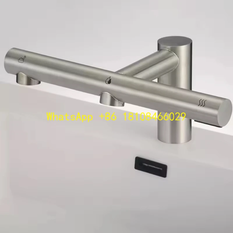 صنبور حوض الحمام + مجفف اليد + ماء + صابون 3 - في - 1 مستشعر تلقائي