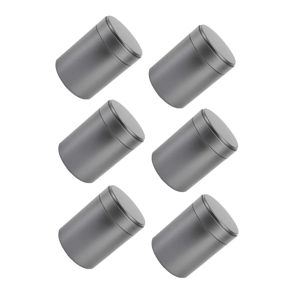 

Metal Can Tinplate Jars Circular Cans with Lids Airtight Food Containers for Tea Coffee Storage Portable Travel Office Home Use