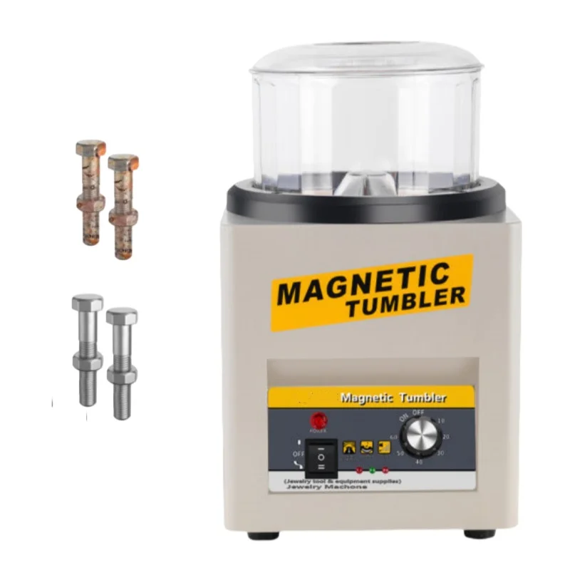 Magnetic Tumbling Jewelry Cleaner Grinding and Polishing Machine Metal Polisher for Jewelry Polishing