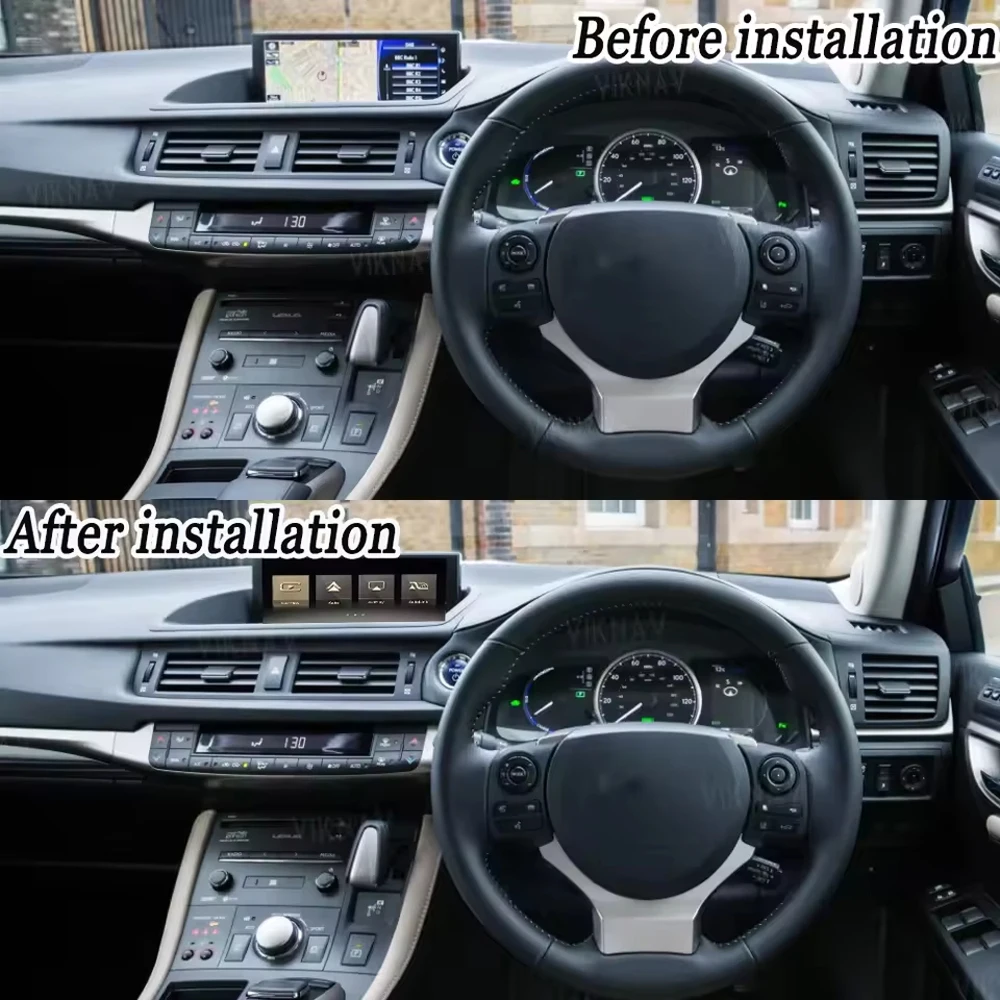 Viknav Linux For Lexus CT 2018-2022 OEM Car Upgrade Decoder Box Interface MuItimedia Wireless Apple CarPlay DSP DVD Android Auto