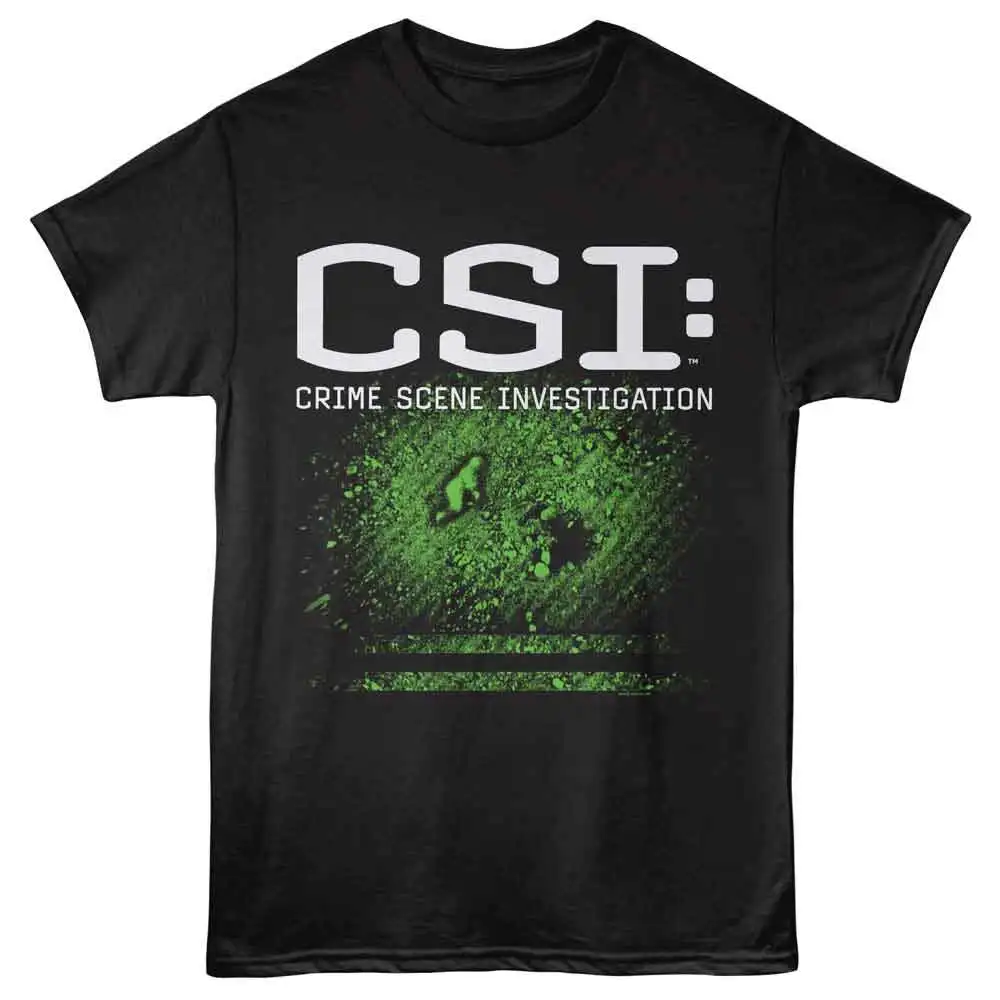CSI: Investigación de la escena del crimen, programa de televisión retro de drama forense, camiseta gráfica con evidencia forense, camiseta de algodón de gran tamaño para uso diario