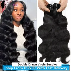 15A Body Wave Double Drawn Virgin Bundles Human Hair 20 22 24 inch Raw Vietnamese 100% Hair Bundles Human Hair Unprocessed Hair