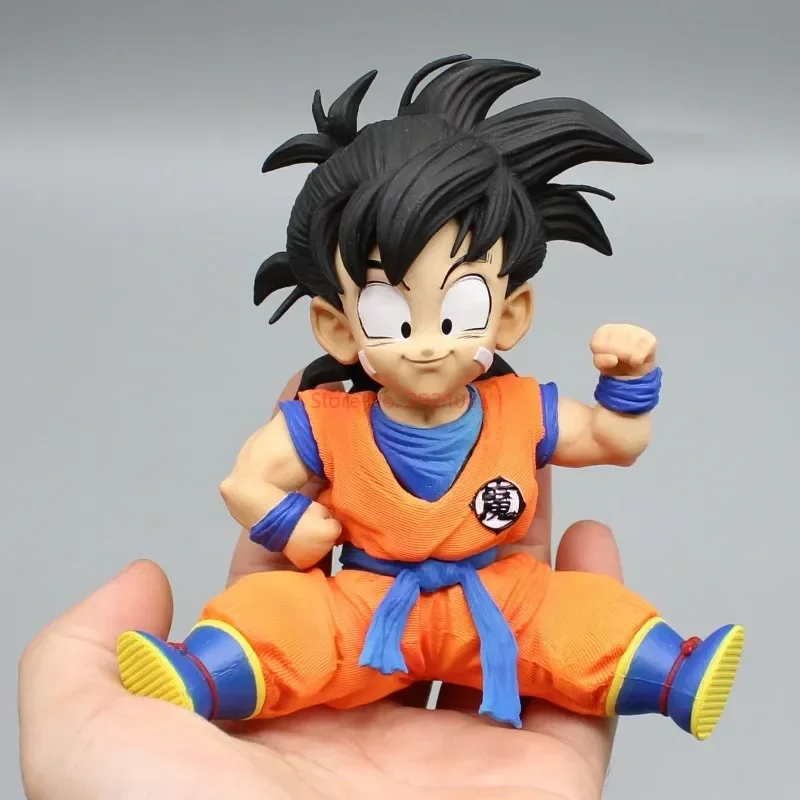 Dragon Ball Animation Action Figure Gk Sitting Childhood Little Gohan Cheer Up Pose Model Ornament Animation Peripheral Gift